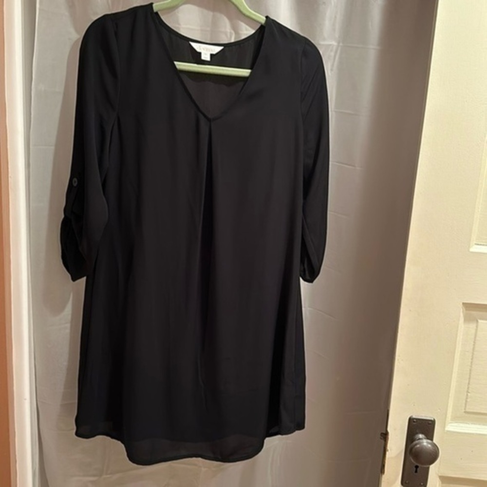 Decree Black sheer dress -solid slip that is worn underneath (included) Size M